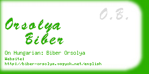 orsolya biber business card